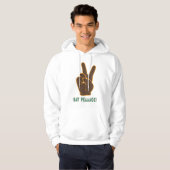 Spread Peace not Furcht Hand Herren Hoodies (Vorne ganz)