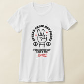 ✌️ Spread Peace Not Pieces - Bold Peace & Liebe St T-Shirt (Ablage )