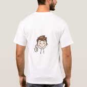 Spread Positivity mit Big Thumbs Up! T-Shirt (Rückseite)