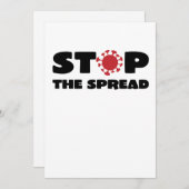 Spread stoppen feiertagskarte (Vorne/Hinten)