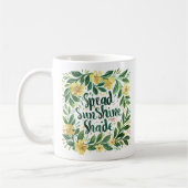 "Spread SunShine" Gelb und Grün Kaffeetasse (Links)