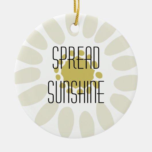 Spread Sunshine Keramikornament (Vorne)