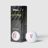 Spread Tatsachen, nicht Angst Neonzeichen transpar Golfball (Verpackungen)