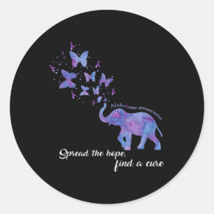 Spread the Hope Find a heiure Heimerheimer Awarene Runder Aufkleber