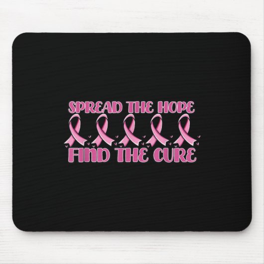 Spread the Hope Find heiure _ Brustkrebs Awarenes Mousepad (Vorne)