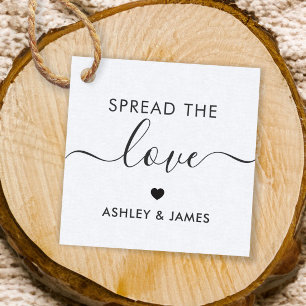 Spread the Liebe Tag, Wedding Gift Tag, Kraft Geschenkanhänger