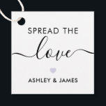 Spread the Liebe Tag, Wedding Gift Tag, Lavender Geschenkanhänger<br><div class="desc">Das sind die perfekten kleinen Geschenkanhänger. Sie können sowohl den Vor- als auch den Rücktext anpassen,  als auch die Farben ändern.</div>