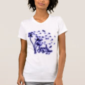 Spread The Love Dandelions and Dragonflies T-Shirt (Vorderseite)