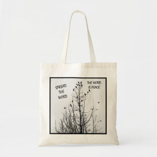 Spread the Word of Peace Tote Tasche
