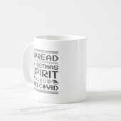Spread Weihnachtsgeist nicht bedeckt Kaffeetasse (Vorderseite Links)