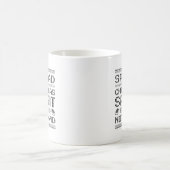 Spread Weihnachtsgeist nicht bedeckt Kaffeetasse (Mittel)