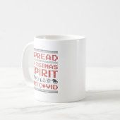 Spread Weihnachtsgeist nicht bedeckt Kaffeetasse (Vorderseite Links)