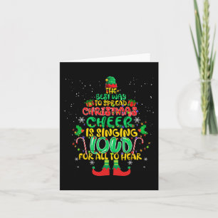 Spread Weihnachtsjubiläum singt laut Weihnachten E Karte
