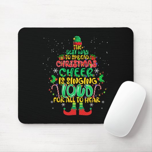 Spread Weihnachtsjubiläum singt laut Weihnachten E Mousepad (Mit Mouse)