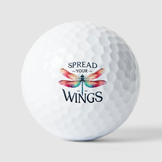 Spread Your Wings - Artistic Dragonfly Golfball (Vorderseite)