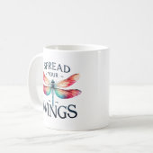 Spread Your Wings - Artistic Dragonfly Kaffeetasse (Vorderseite Links)