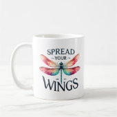 Spread Your Wings - Artistic Dragonfly Kaffeetasse (Links)