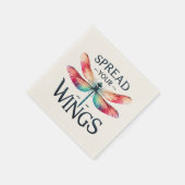 Spread Your Wings - Artistic Dragonfly Serviette (Ecke)