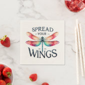 Spread Your Wings - Artistic Dragonfly Serviette (Beispiel)