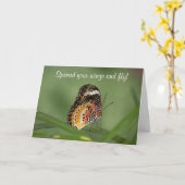 Spread your Wings Card Karte (Gelbe Blume)