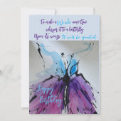 Spread your Wings card Mitteilungskarte (Vorderseite)