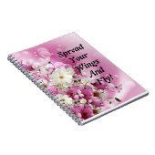 Spread your Wings Fly Spiral Foto Notebook Flora Notizblock (Rechte Seite)