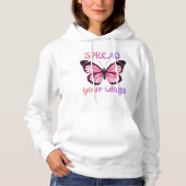 Spread Your Wings – Inspirational Butterfly  Hoodie (Vorderseite)