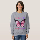 Spread Your Wings – Inspirational Butterfly  Sweatshirt (Vorne ganz)