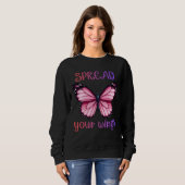 Spread Your Wings – Inspirational Butterfly Sweatshirt (Vorne ganz)