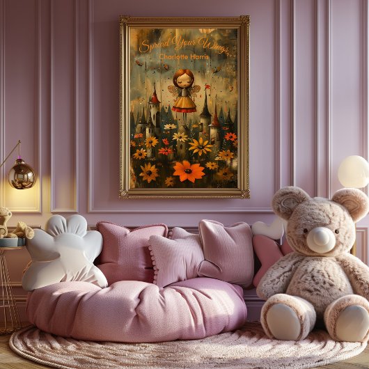 Spread Your Wings - Póster Inspirador para Niños Poster