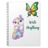 Spread your Wings" SchmetterlingsNotebook Notizblock (Vorderseite)