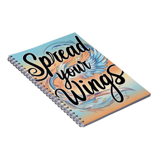 "Spread Your Wings - Spiral Notebook Design" Notizblock (Rechte Seite)