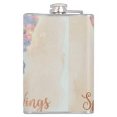 Spread Your Wings Vinyl 🦋Wrapped Flask remains th Flachmann (Rückseite)