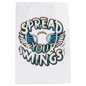 "Spread your Wings - Wrapping Paper Design" Mittlere Geschenktüte (Vorderseite)