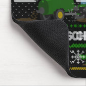 Spreading Christmas Cheer Farming Tractor Ugly Swe Mousepad (Ecke)