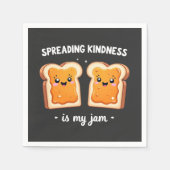 Spreading Kindness ist mein Jam Funny Loaf Brot Ja Serviette (Vorderseite)
