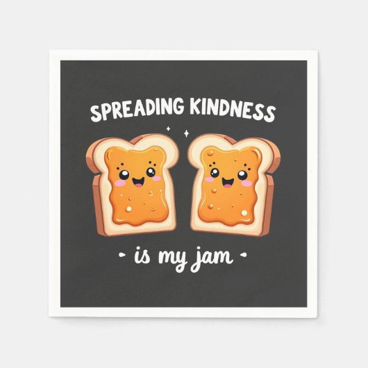 Spreading Kindness ist mein Jam Funny Loaf Brot Ja Serviette (Vorderseite)