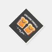 Spreading Kindness ist mein Jam Funny Loaf Brot Ja Serviette (Ecke)