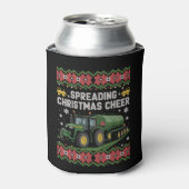 Spreading Xmas Cheer Farming Tractor Ugly Sweat Dosenkühler (Kanne Vorderseite)