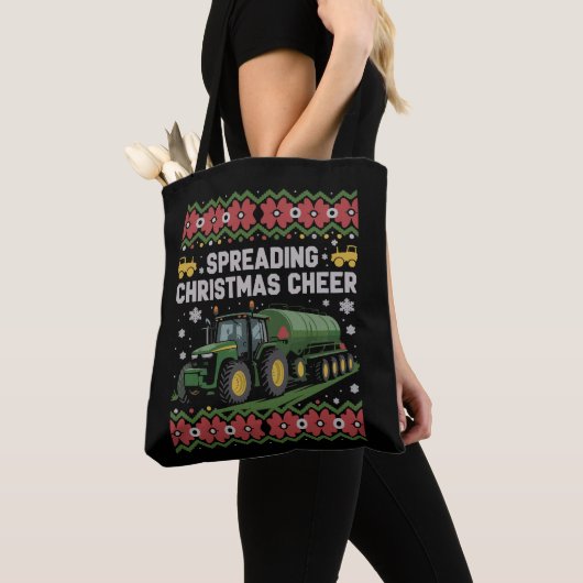 Spreading Xmas Cheer Farming Tractor Ugly Sweat Tasche (Von Nahem)