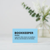 Spreadsheet Champion - Funny Bookkeeper Design Visitenkarte (Stehend Vorderseite)