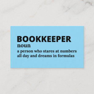 Spreadsheet Champion - Funny Bookkeeper Design Visitenkarte