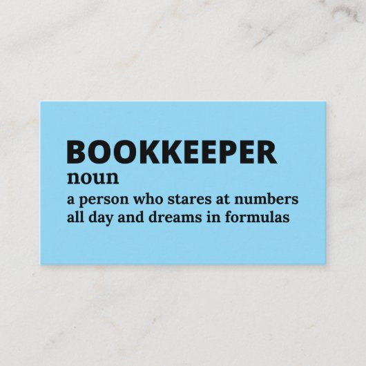 Spreadsheet Champion - Funny Bookkeeper Design Visitenkarte (Vorderseite)