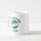 Spreadsheet Ninja Coffee Tasse (Vorderseite Links)