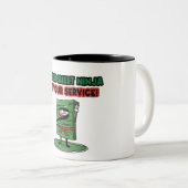 Spreadsheet ninja zu Ihrem Dienst! Funny Zitat Zweifarbige Tasse (VorderseiteRechts)