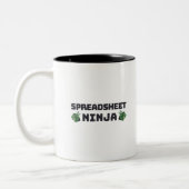 Spreadsheet ninja Zwei-Tone-Kaffee-Tasse Zweifarbige Tasse (Links)