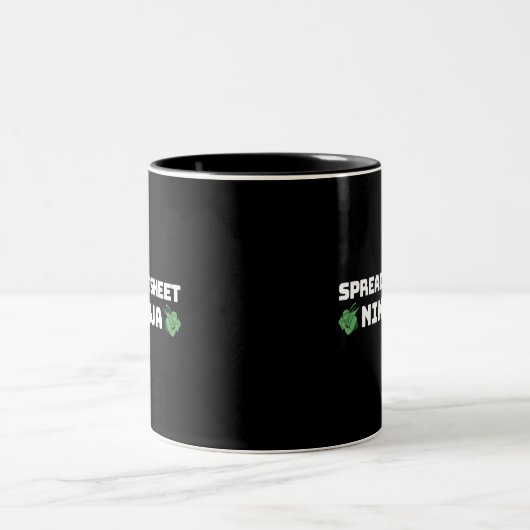 Spreadsheet ninja Zwei-Tone-Kaffee-Tasse Zweifarbige Tasse (Mittel)