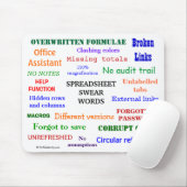 Spreadsheet Swear Words Funny Excel Geschenk Mousepad (Mit Mouse)