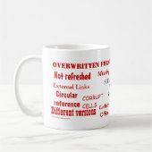 Spreadsheet Swear Words Funny Excel User Joke Kaffeetasse (Links)
