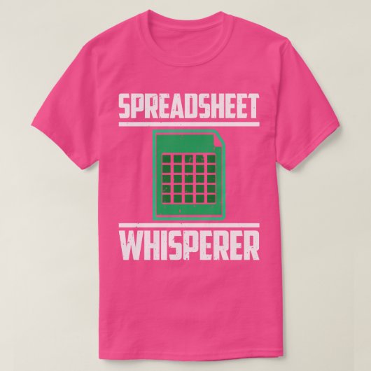 Spreadsheet Whispere T-Shirt (Design vorne)